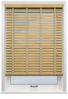Ecowood Deluxe, Golden Oak Fine Grain - Motorised Venetian Blind